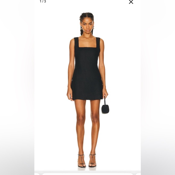 Posse Dresses & Skirts - Posse Black Linen Alice dress